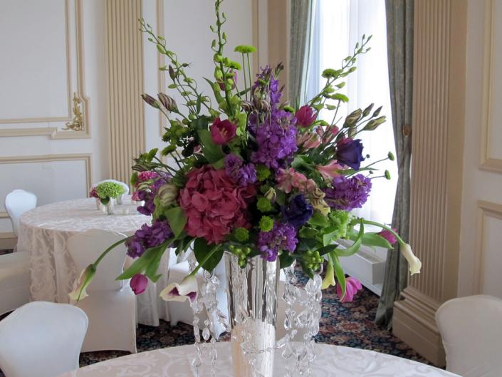 Stock, calla lilies, orchids, lisianthus